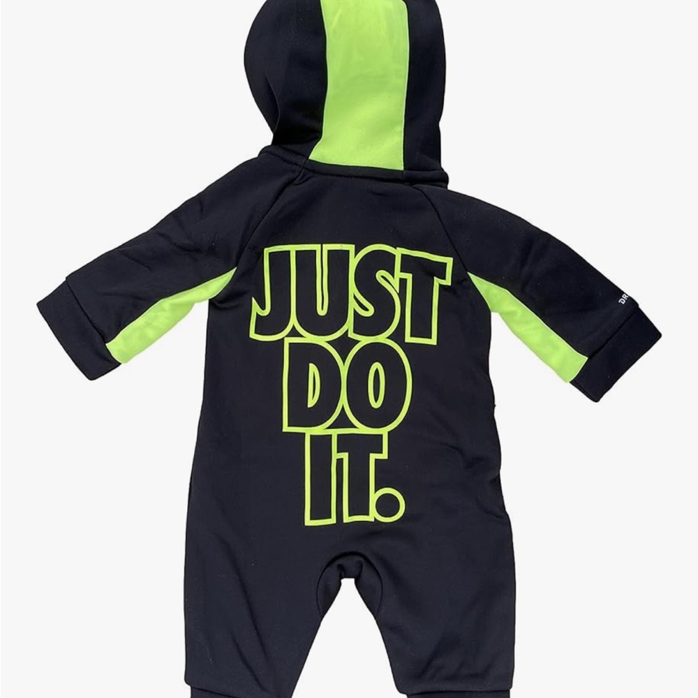 Nike baby boys thermal dri fit full zip hooded coverall - Picture 2 of 2